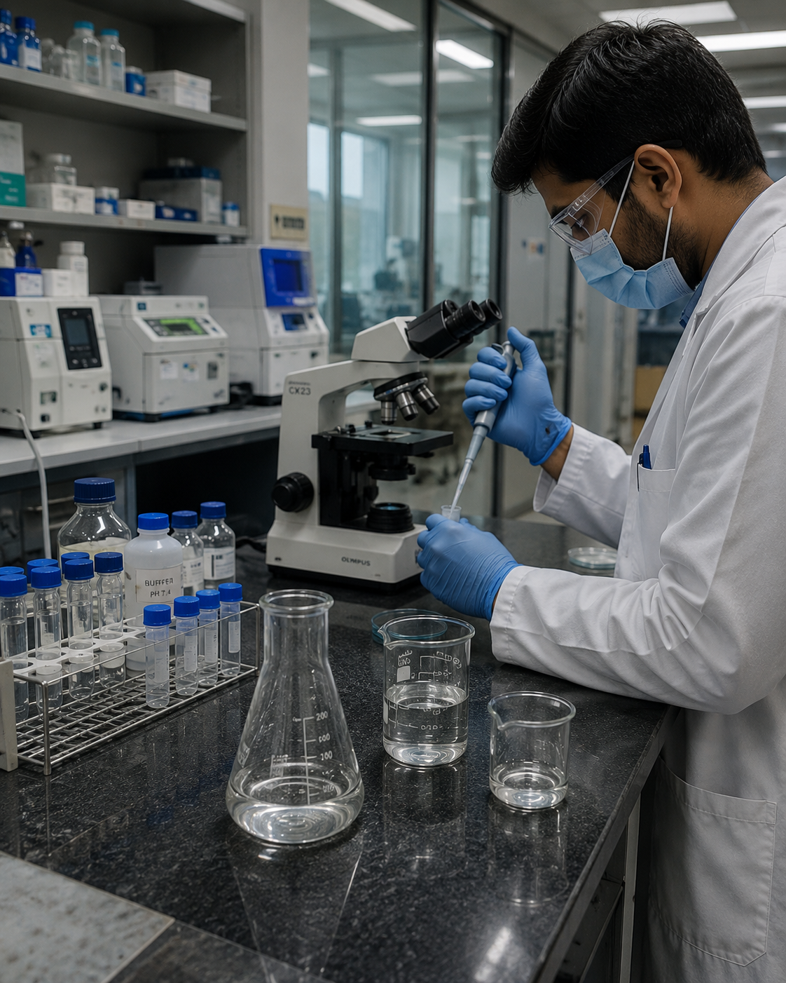 Testing process step